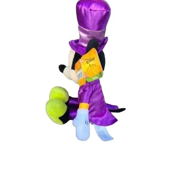 Disney Parks Halloween Mickey Mouse Plush 11" Purple Orange Retired NWT - Picture 2 of 10